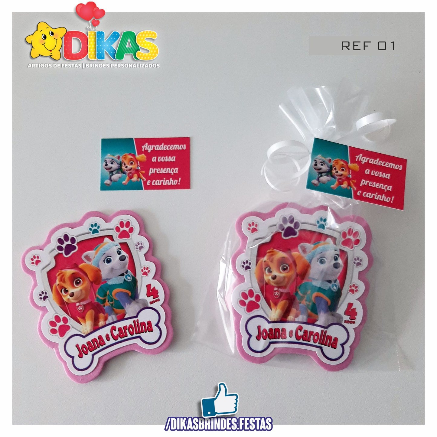 IMAN ARTESANAL PERSONALIZADO - PATRULHA PATA SKYE