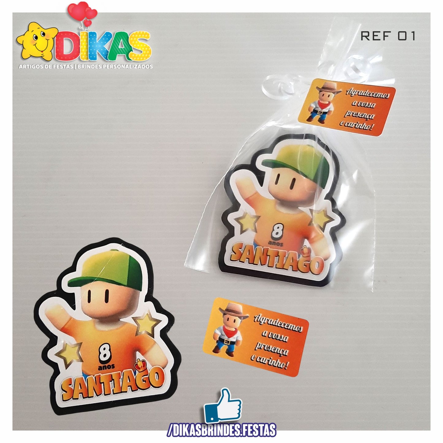 IMAN ARTESANAL PERSONALIZADO - STUMBLE GUYS