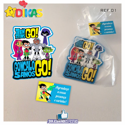 IMAN ARTESANAL PERSONALIZADO - TEEN TITANS GO