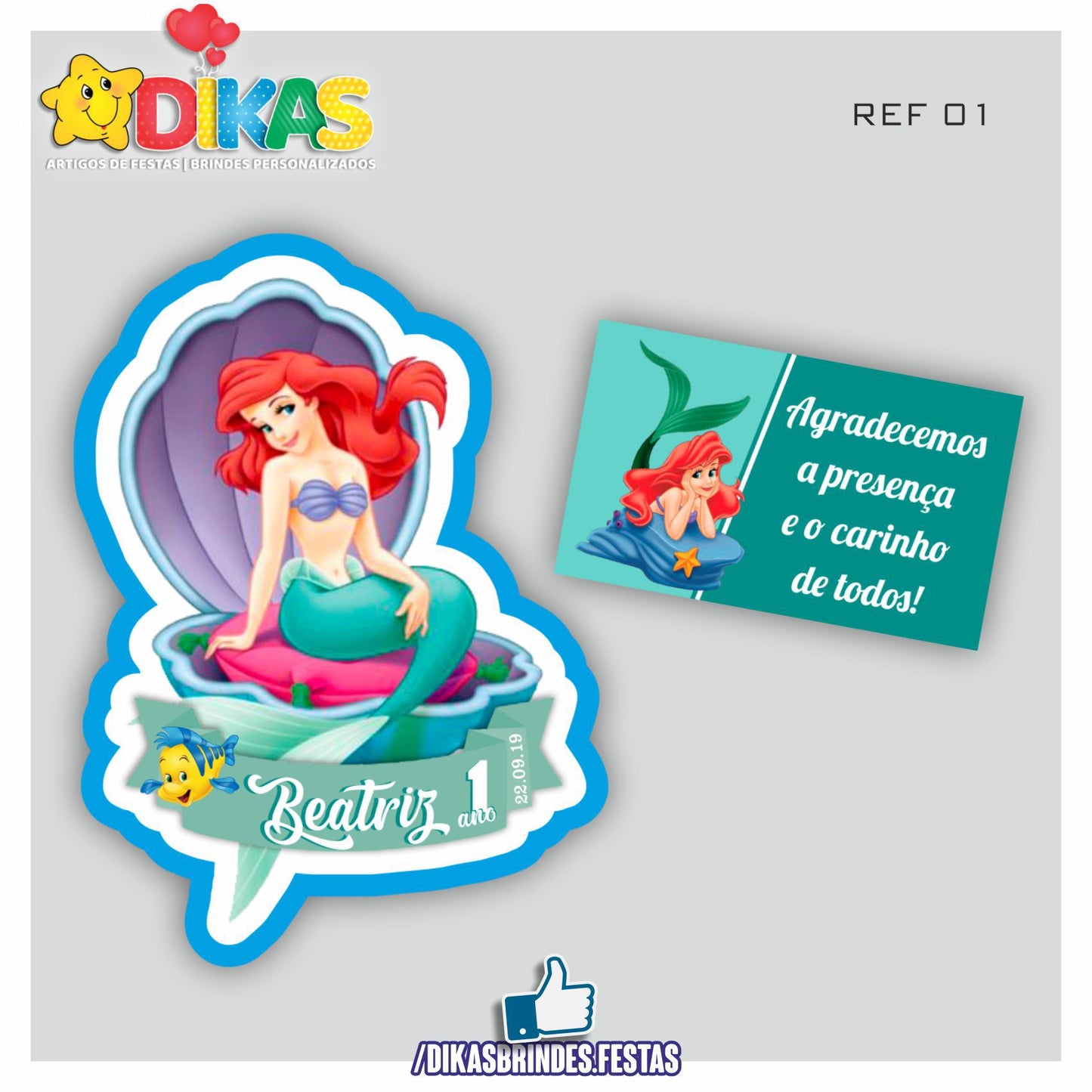 IMAN ARTESANAL PERSONALIZADO - PEQUENA SEREIA
