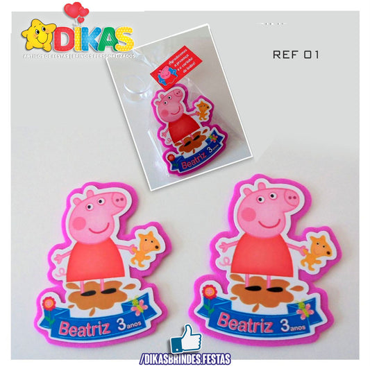 IMAN ARTESANAL PERSONALIZADO - PORQUINHA PEPPA