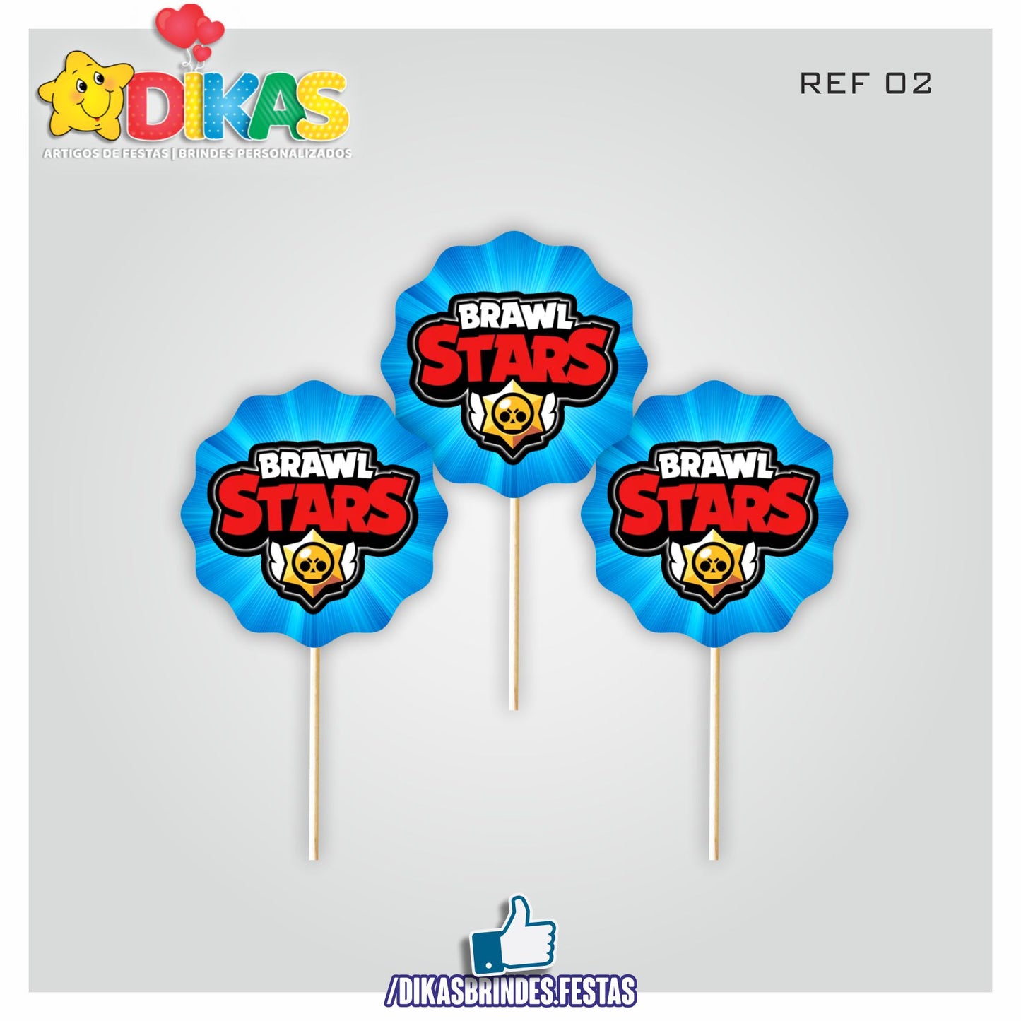 TOPPERS SIMPLES - BRAWL STAR