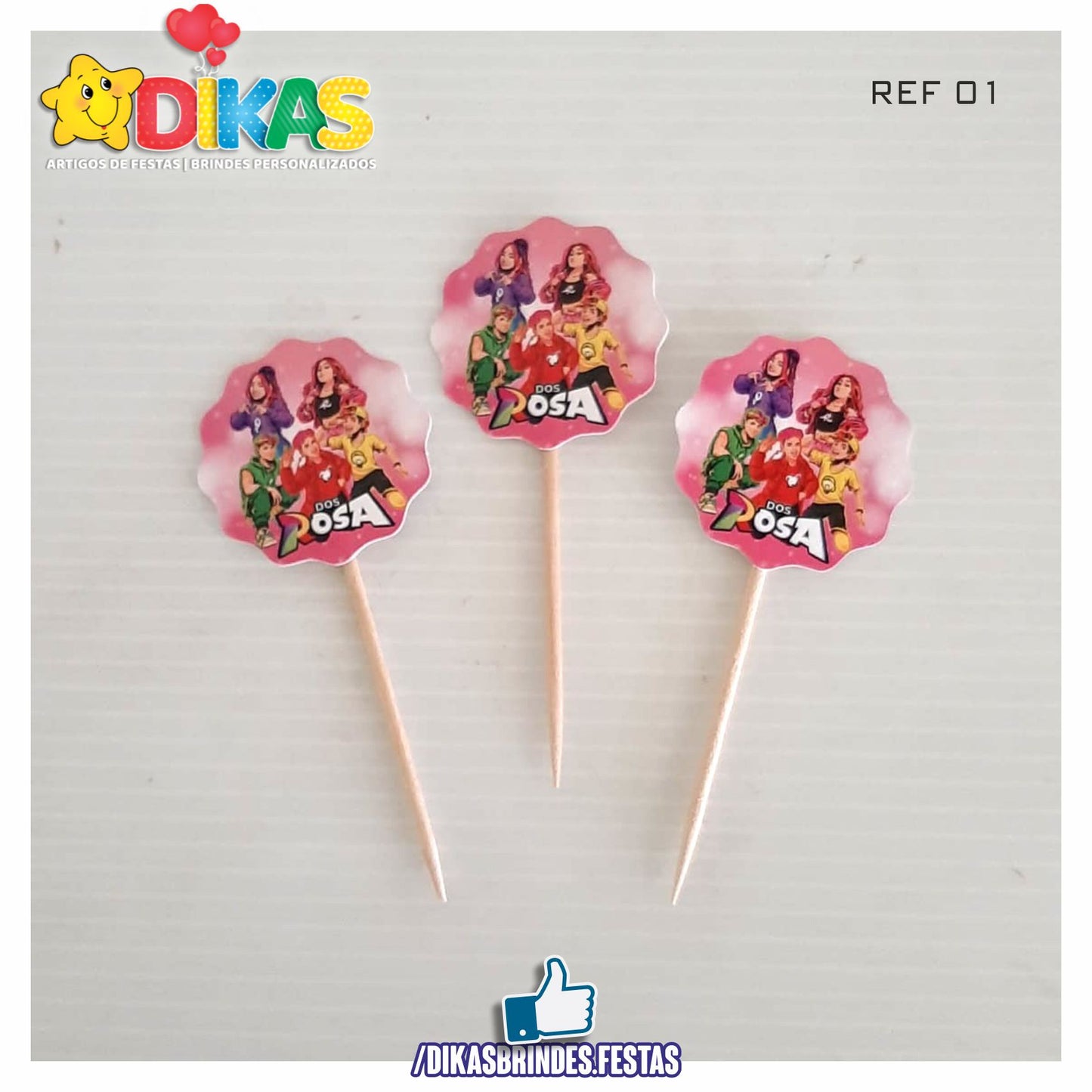 TOPPERS SIMPLES - GRUPO DOS ROSA