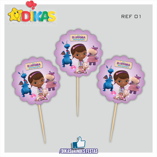 TOPPERS SIMPLES - DOUTORA BRINQUEDOS