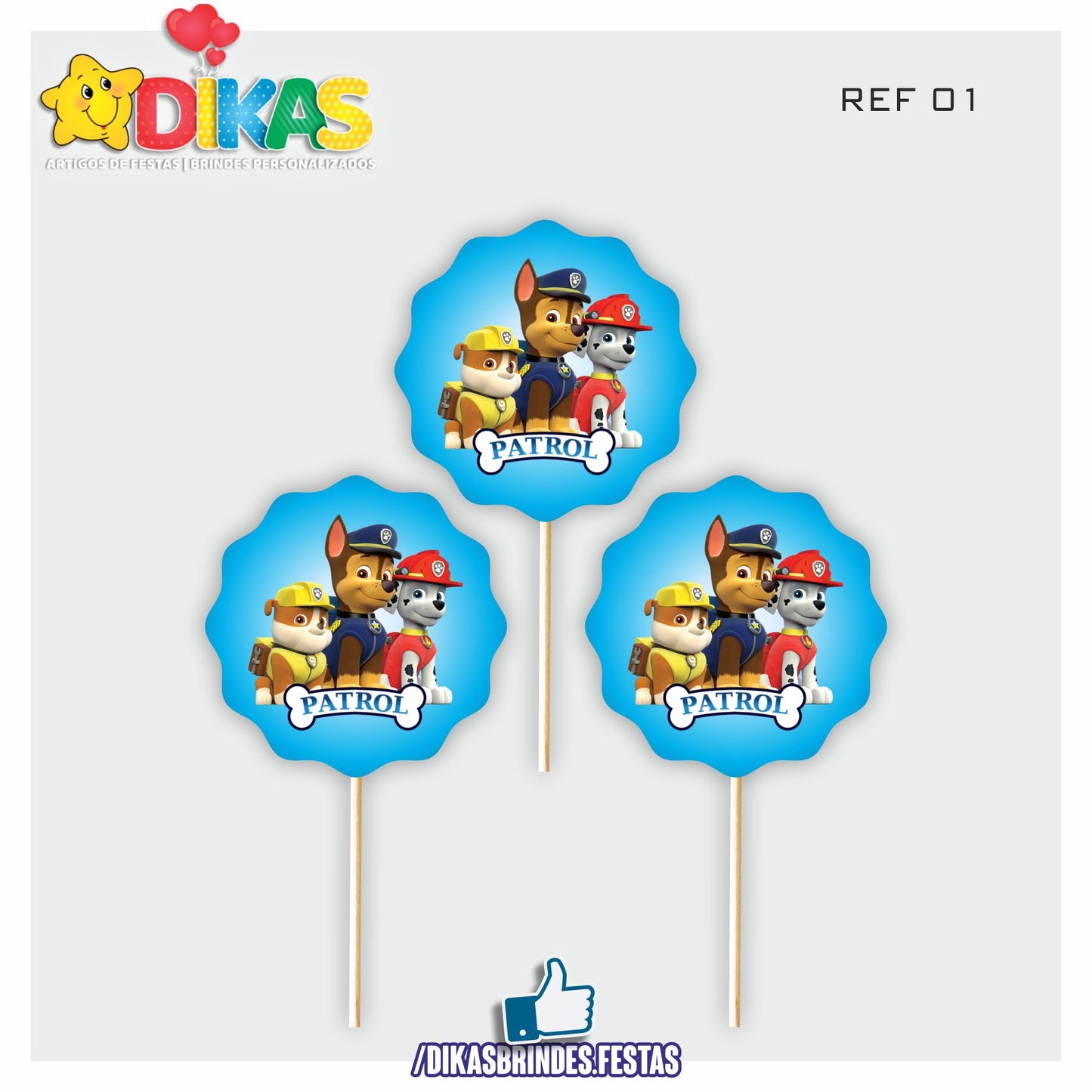 TOPPERS SIMPLES - PATRULHA PATA