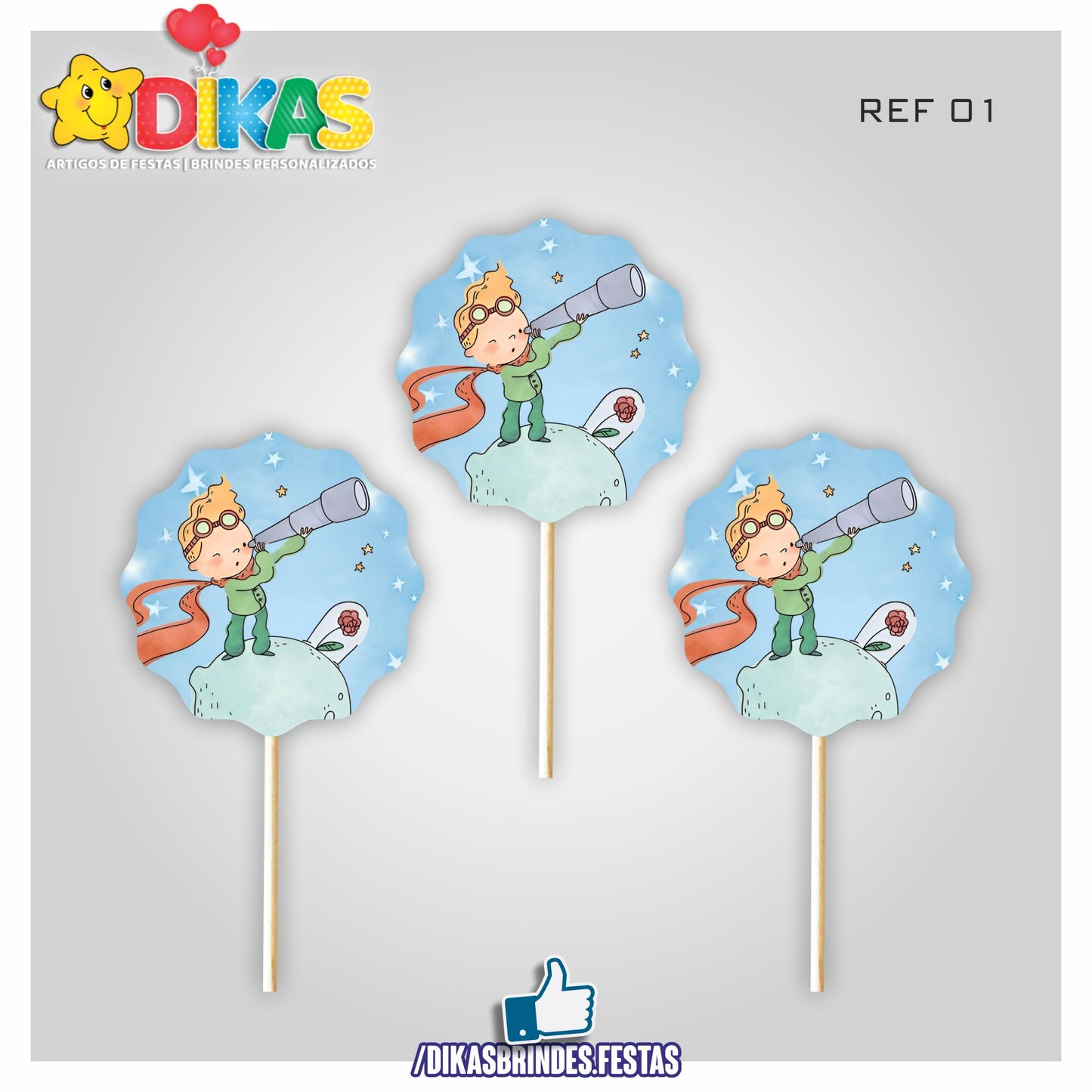 TOPPERS SIMPLES - PEQUENO PRÍNCIPE