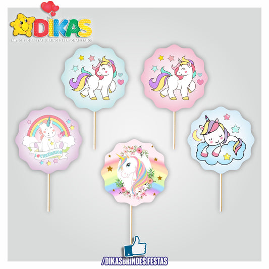 TOPPERS SIMPLES - UNICÓRNIO