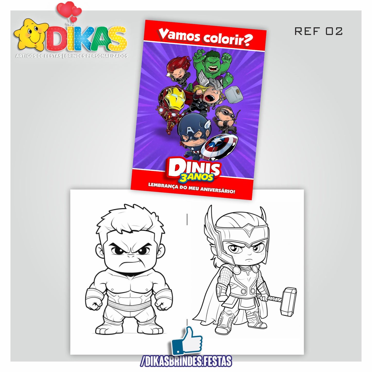 LIVRINHO PARA COLORIR - AVENGERS