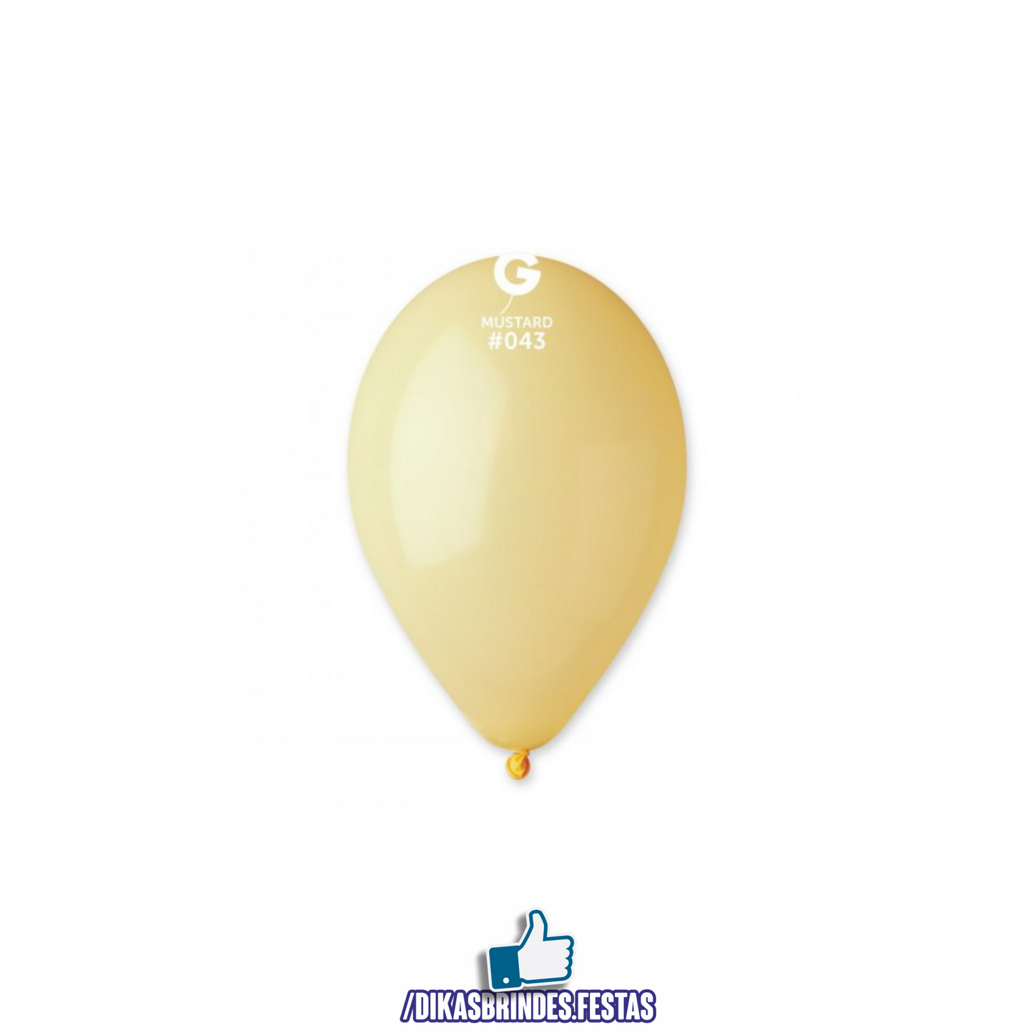 BALÃO LÁTEX AMARELO BEBÉ - 12"