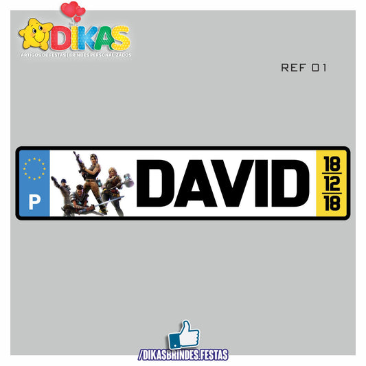 MATRICULA PERSONALIZADA - FORTNITE
