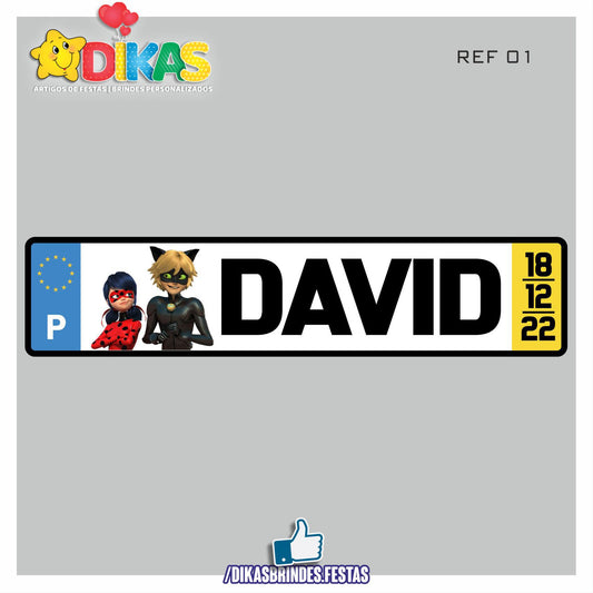 MATRICULA PERSONALIZADA - LADYBUG
