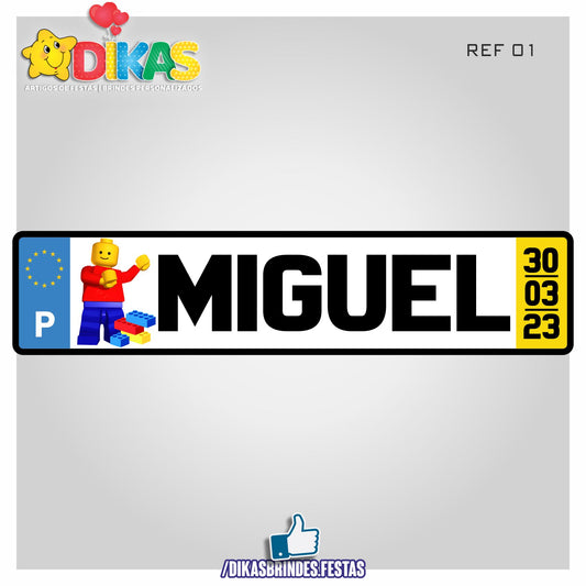 MATRICULA PERSONALIZADA - LEGO