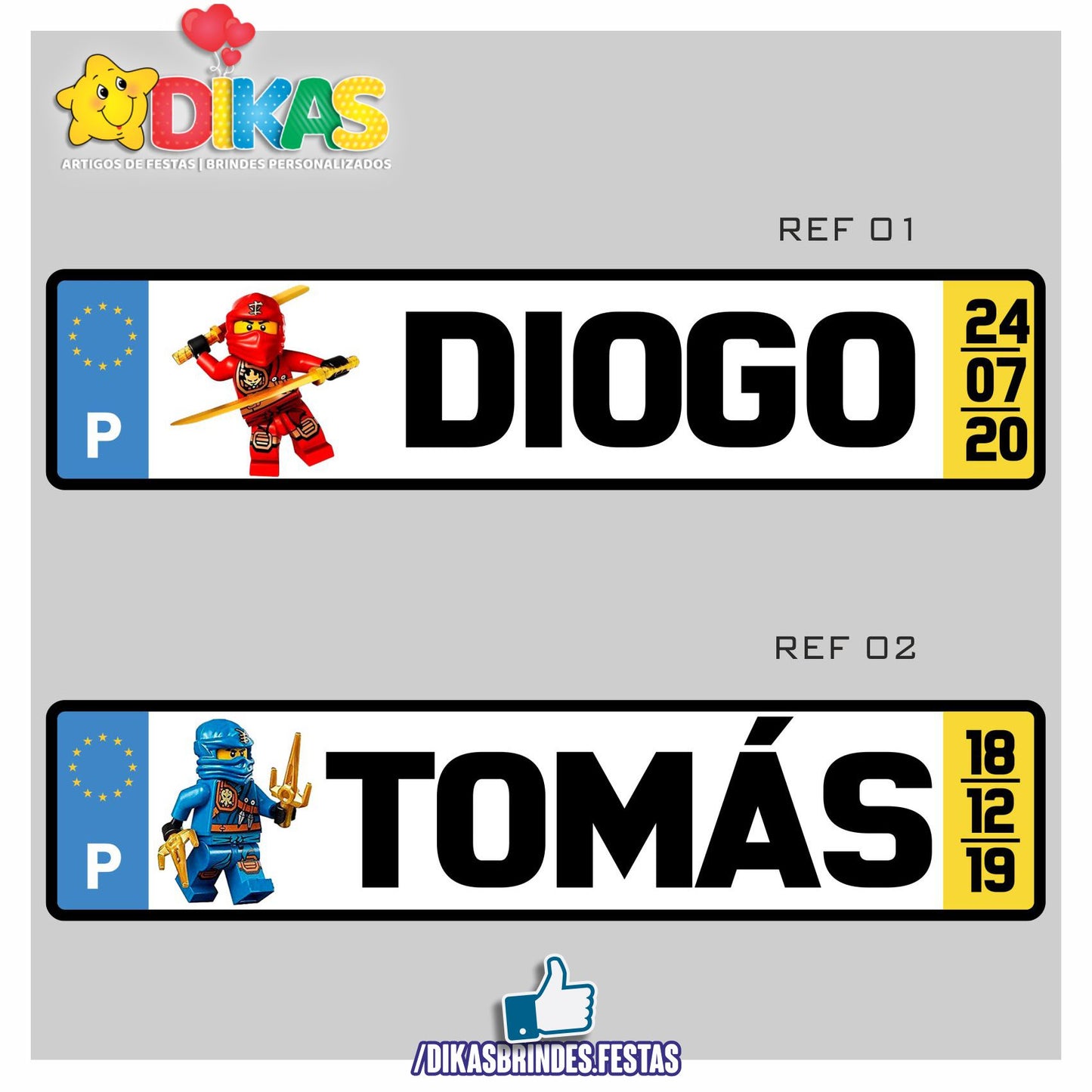 MATRICULA PERSONALIZADA - NINJAGO