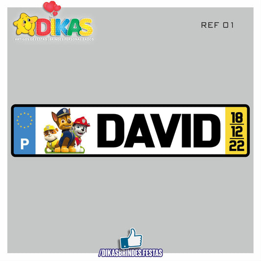 MATRICULA PERSONALIZADA - PATRULHA PATA