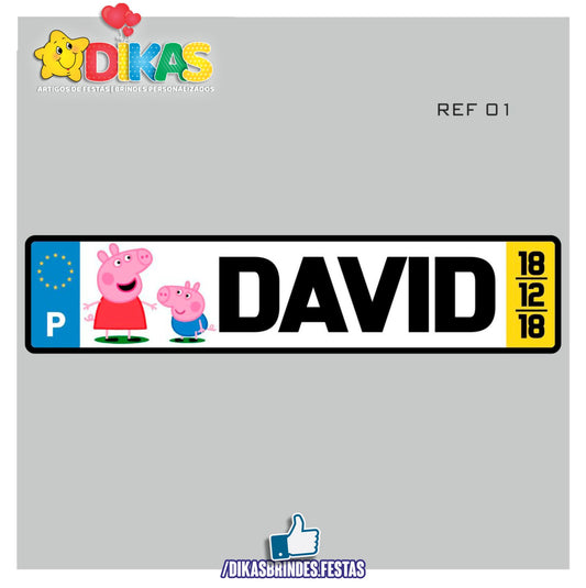 MATRICULA PERSONALIZADA - PORQUINHA PEPPA