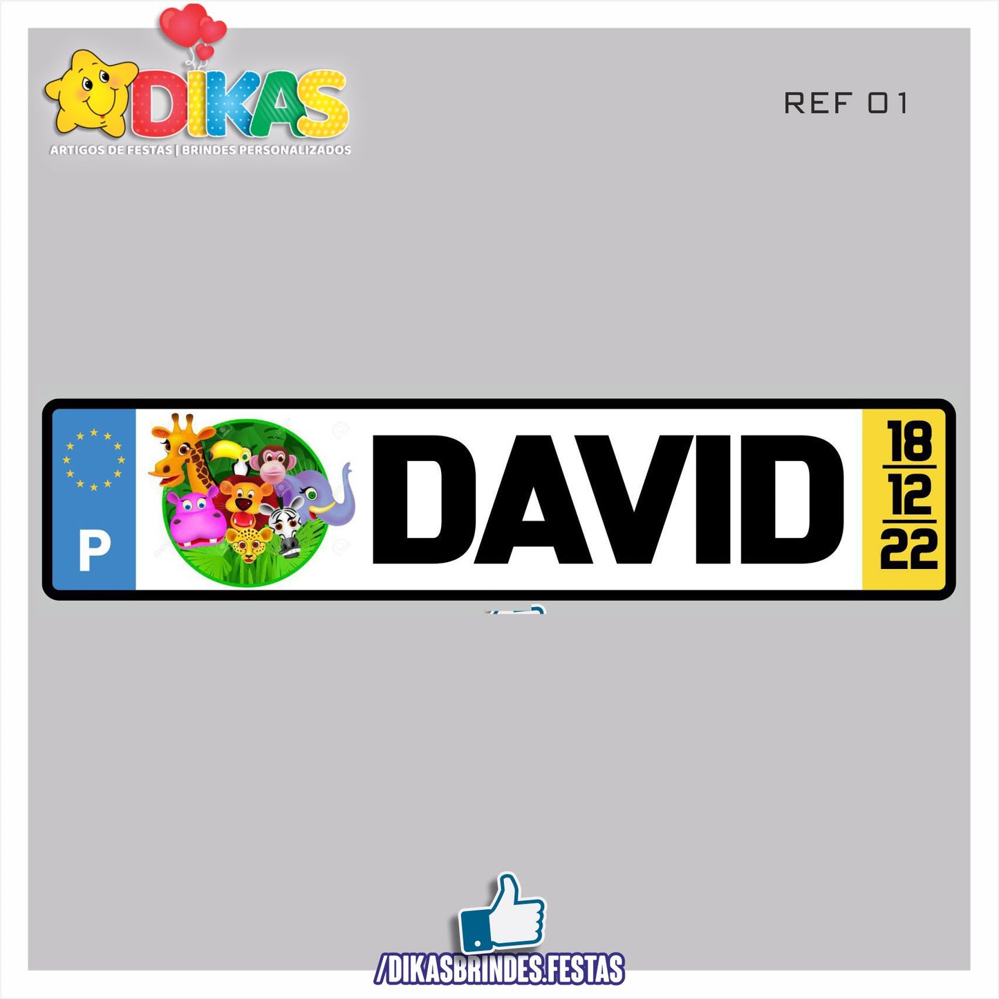 MATRICULA PERSONALIZADA - ANIMAIS DA SELVA