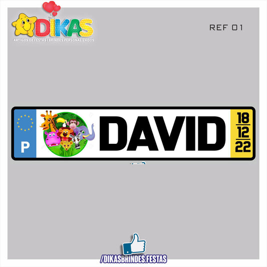 MATRICULA PERSONALIZADA - ANIMAIS DA SELVA