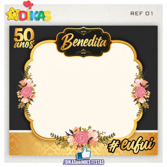 MOLDURA PARA FOTOS - 50 ANOS
