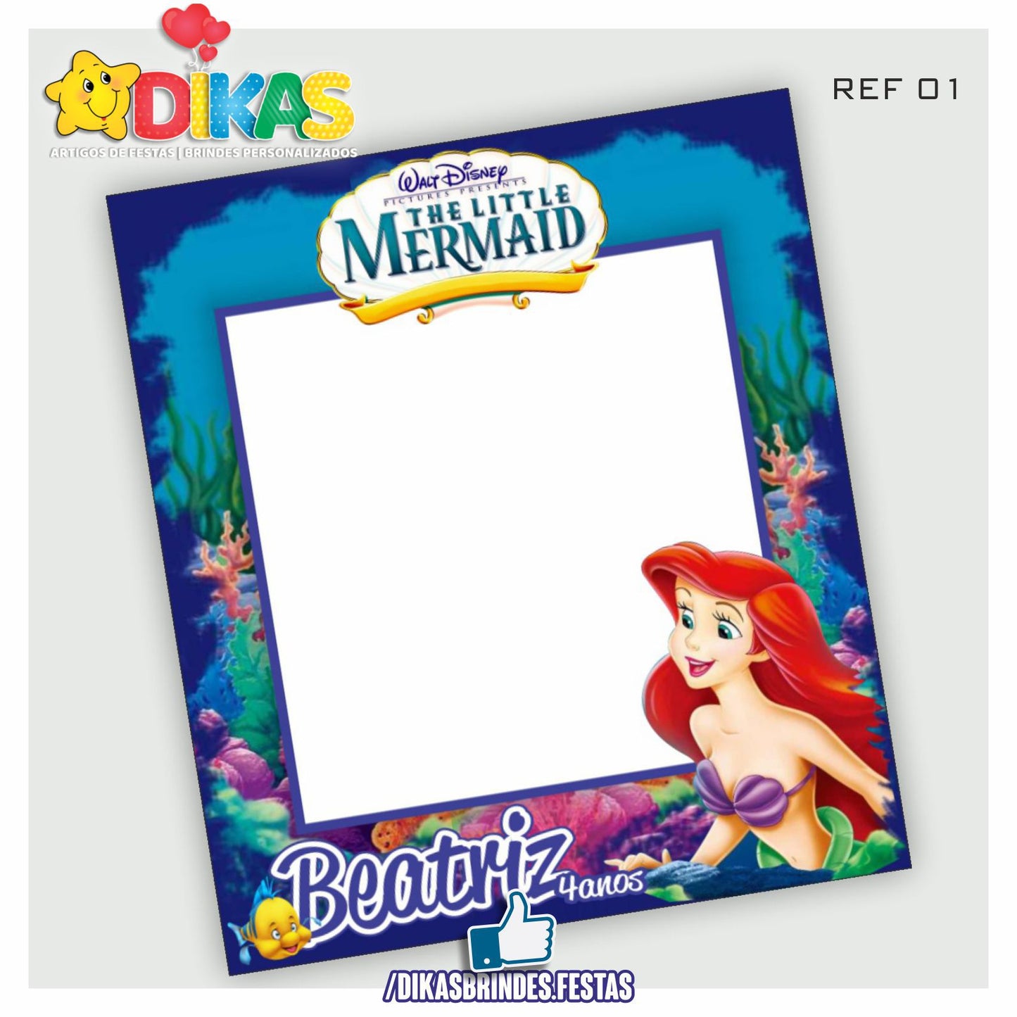 MOLDURA PARA FOTOS - PEQUENA SEREIA