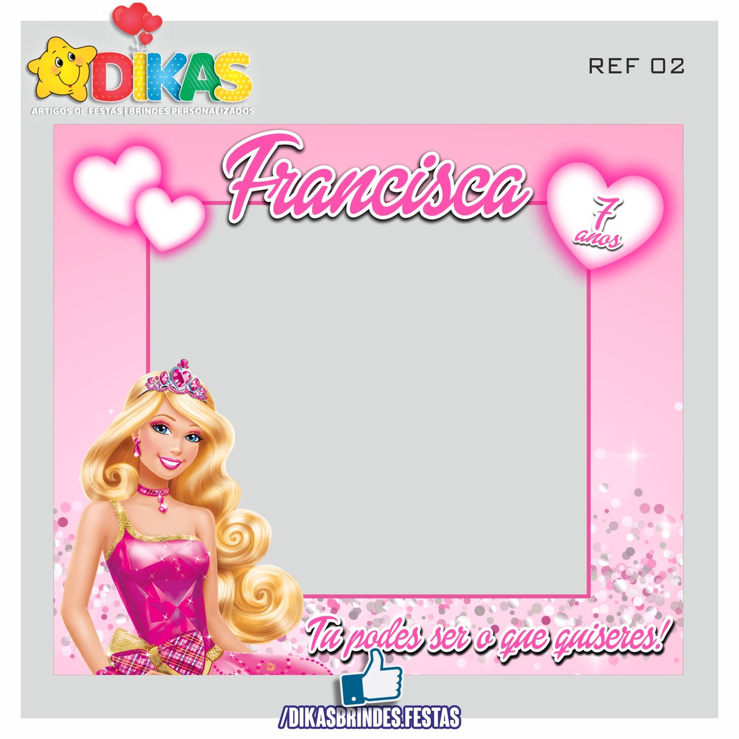 MOLDURA PARA FOTOS - BARBIE