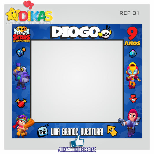 MOLDURA PARA FOTOS - BRAWL STARS