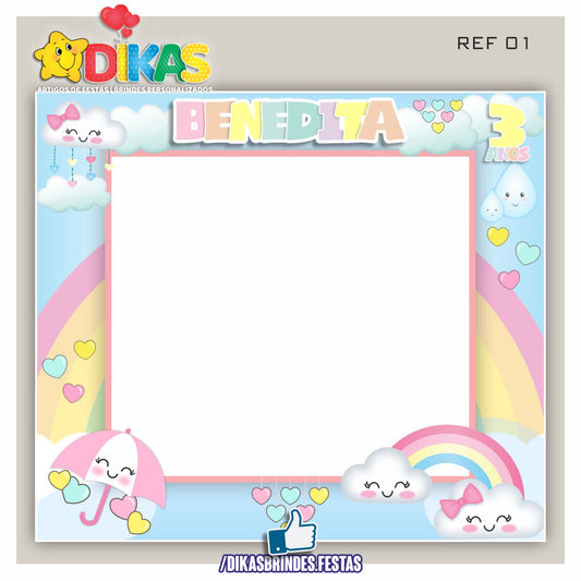 MOLDURA PARA FOTOS - CHUVA DE AMOR