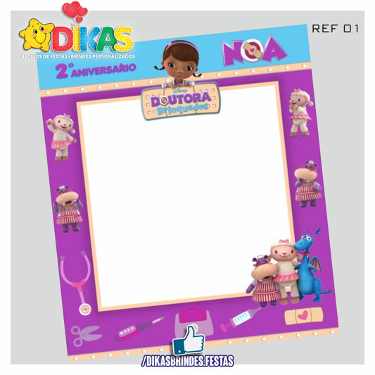 MOLDURA PARA FOTOS - DOUTORA BRINQUEDOS