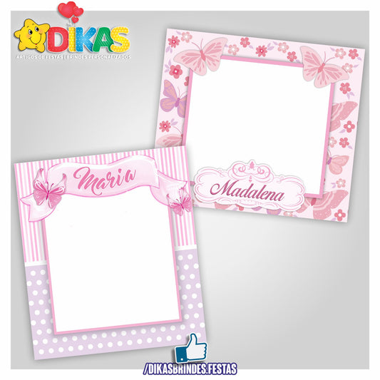MOLDURA PARA FOTOS - BORBOLETA / JARDM ENCANTADO