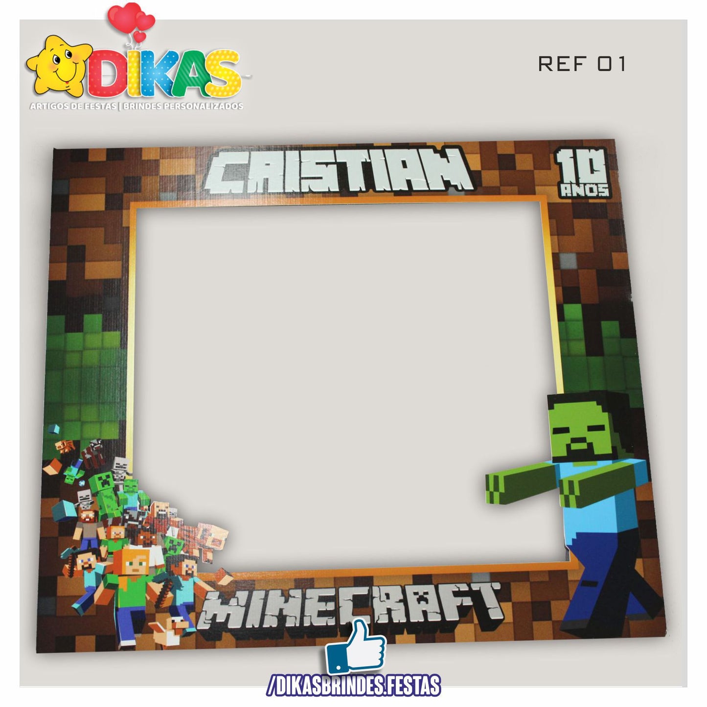 MOLDURA PARA FOTOS - MINECRAFT