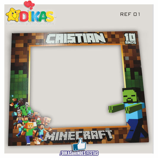 MOLDURA PARA FOTOS - MINECRAFT