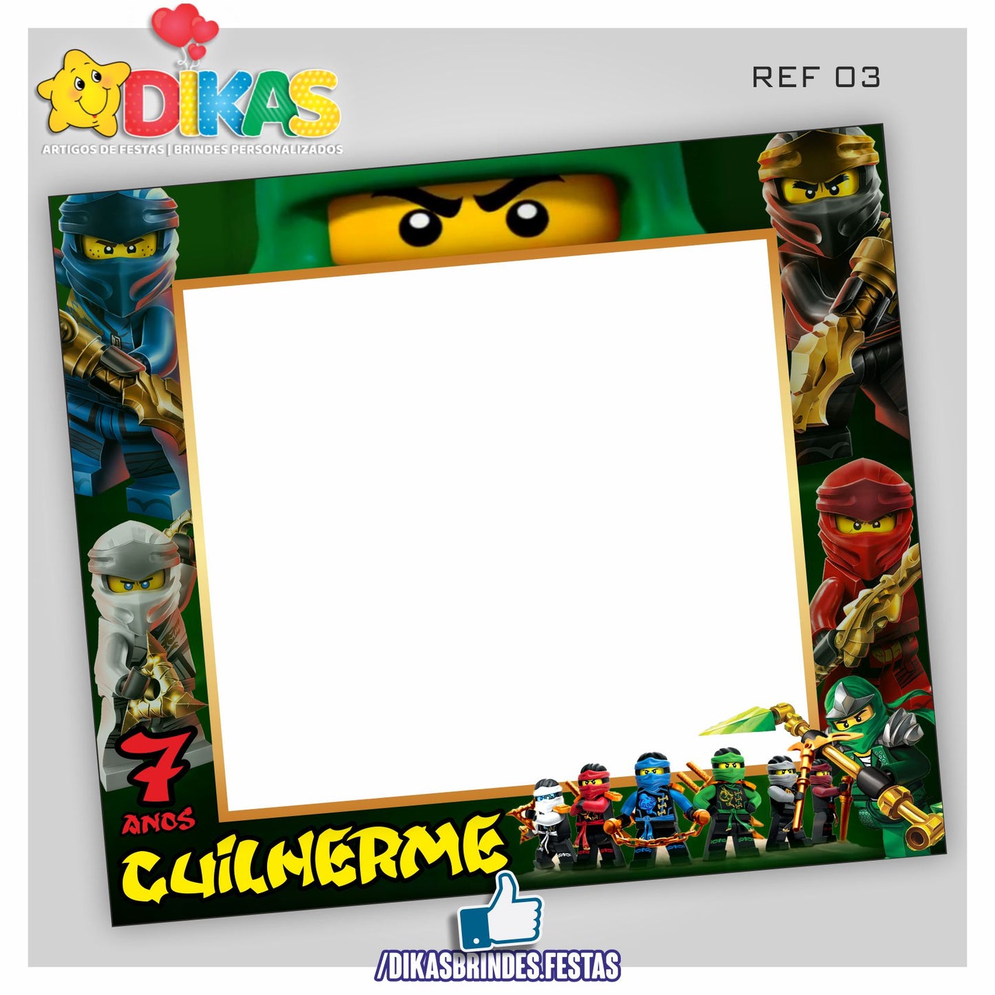MOLDURA PARA FOTOS - NINJAGO