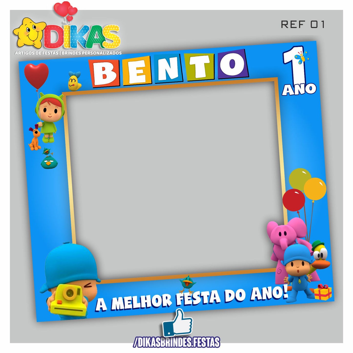 MOLDURA PARA FOTOS - POCOYO
