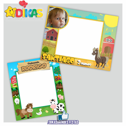 MOLDURA PARA FOTOS - ANIMAIS DA QUINTA