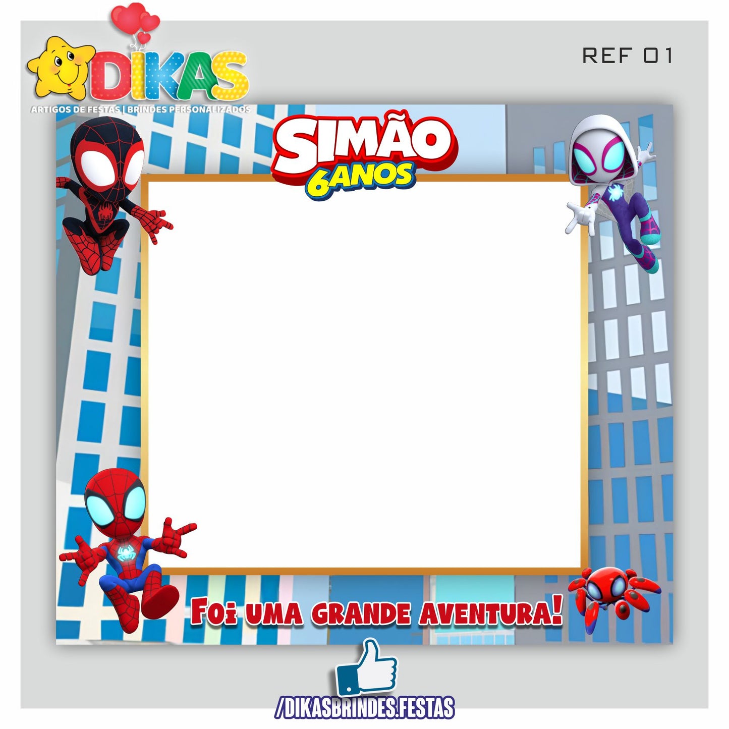 MOLDURA PARA FOTOS - SPIDEY