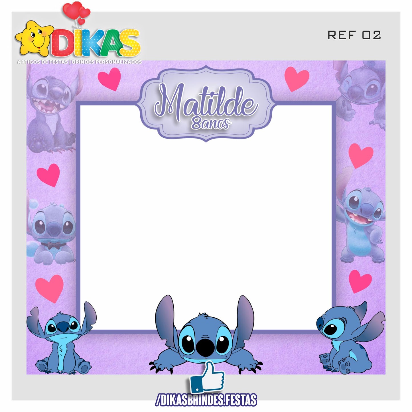 MOLDURA PARA FOTOS - STITCH
