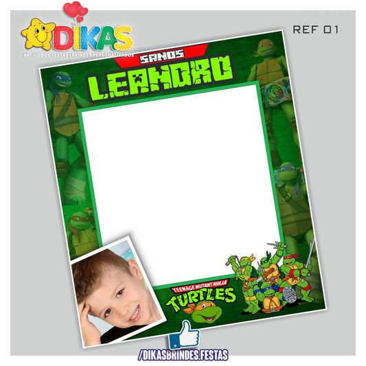 MOLDURA PARA FOTOS - TARTARUGAS NINJA