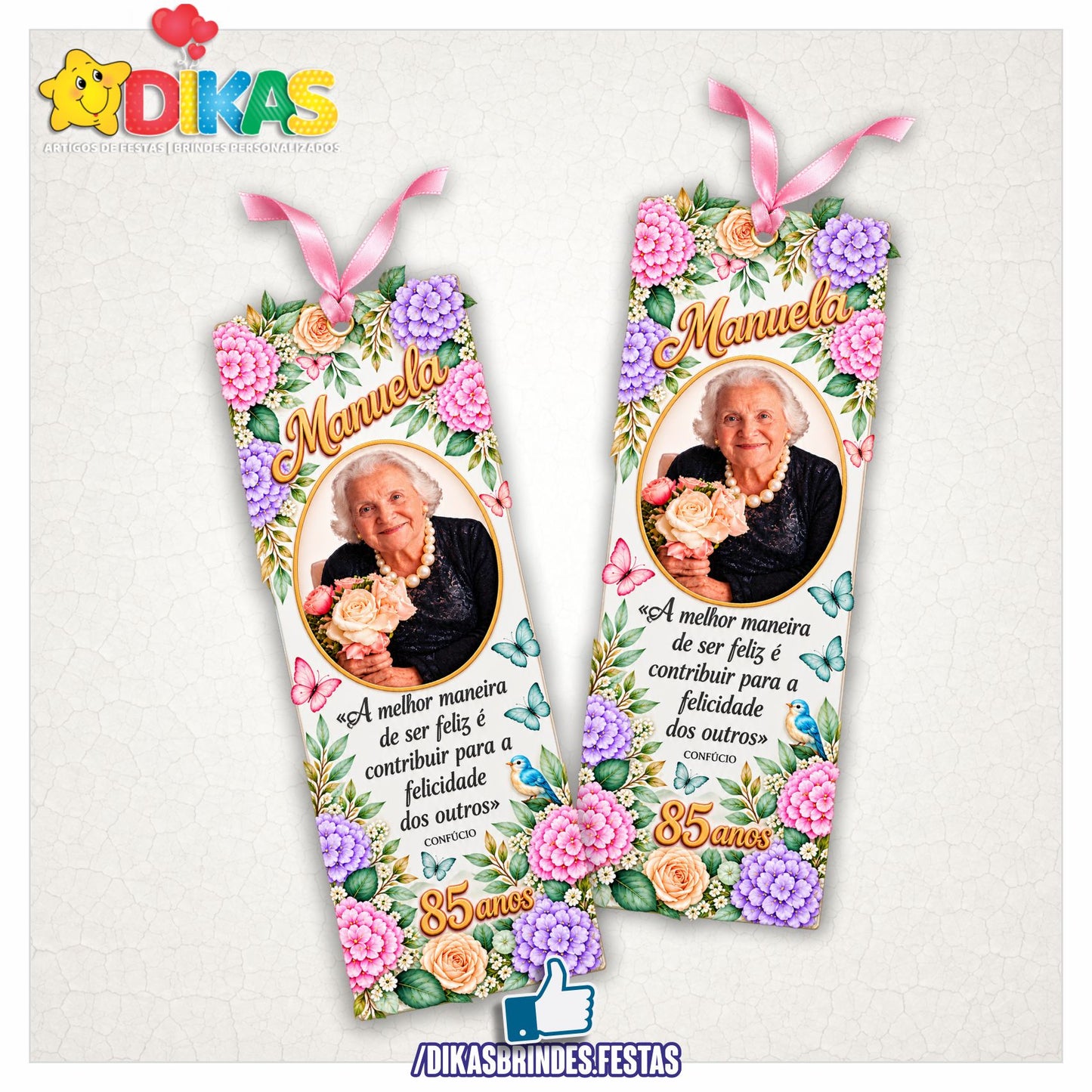 MARCADOR DE LIVRO PERSONALIZADO - ADULTOS