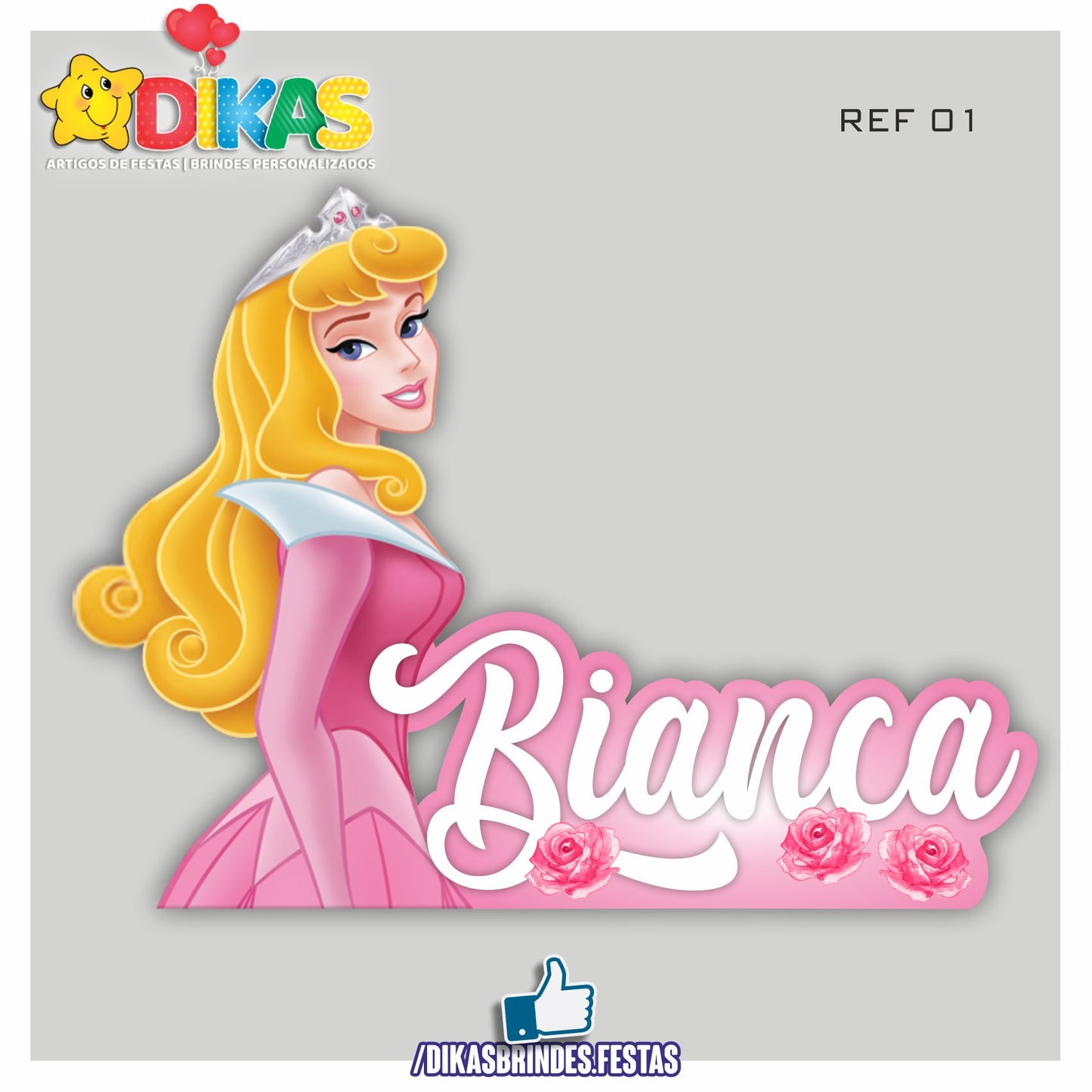 NOME DECORATIVO - PRINCESA AURORA