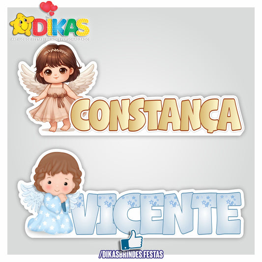 NOME DECORATIVO - BATIZADO