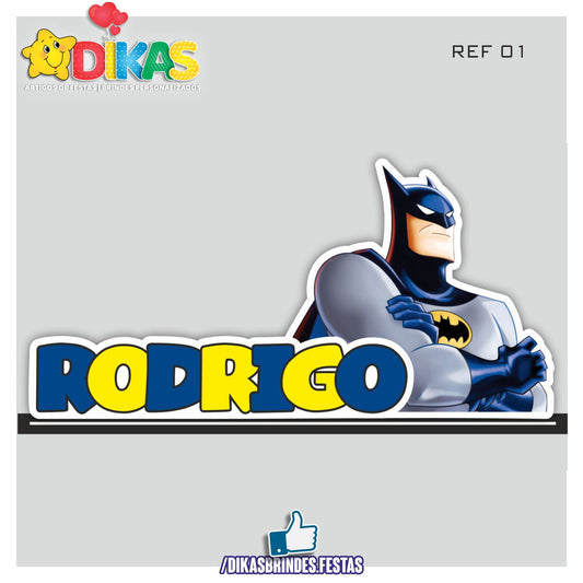 NOME DECORATIVO - BATMAN