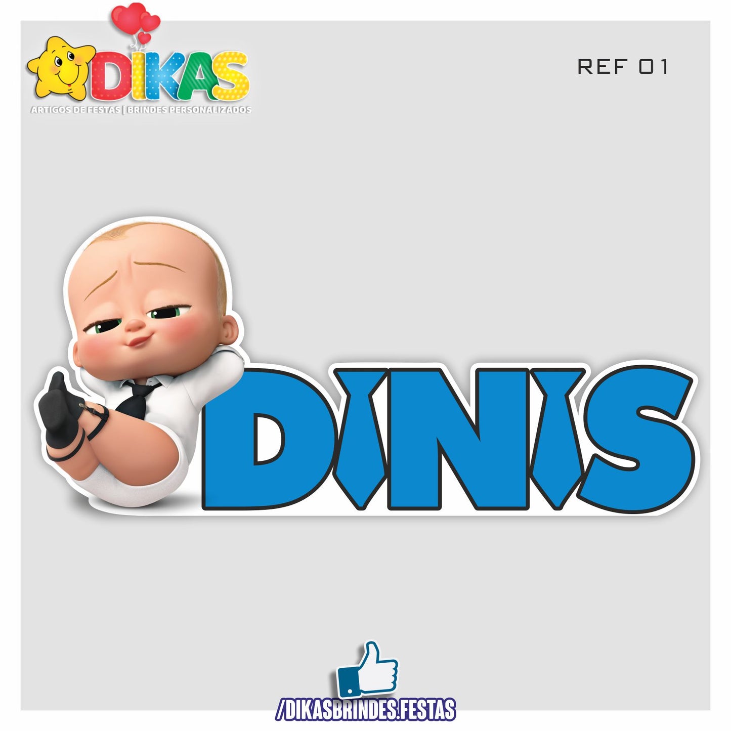 NOME DECORATIVO - BOSS BABY