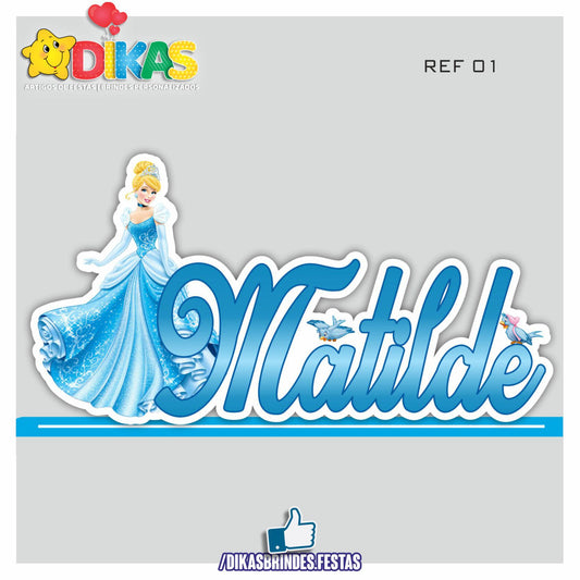 NOME DECORATIVO - CINDERELA