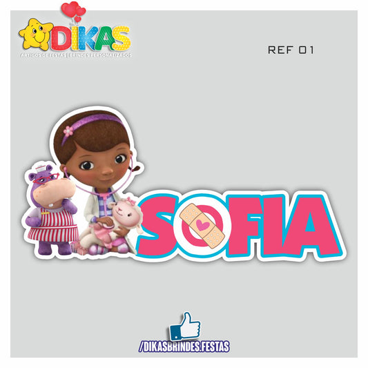 NOME DECORATIVO - DOUTORA BRINQUEDOS