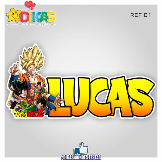 NOME DECORATIVO - DRAGON BALL