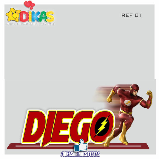 NOME DECORATIVO - THE FLASH