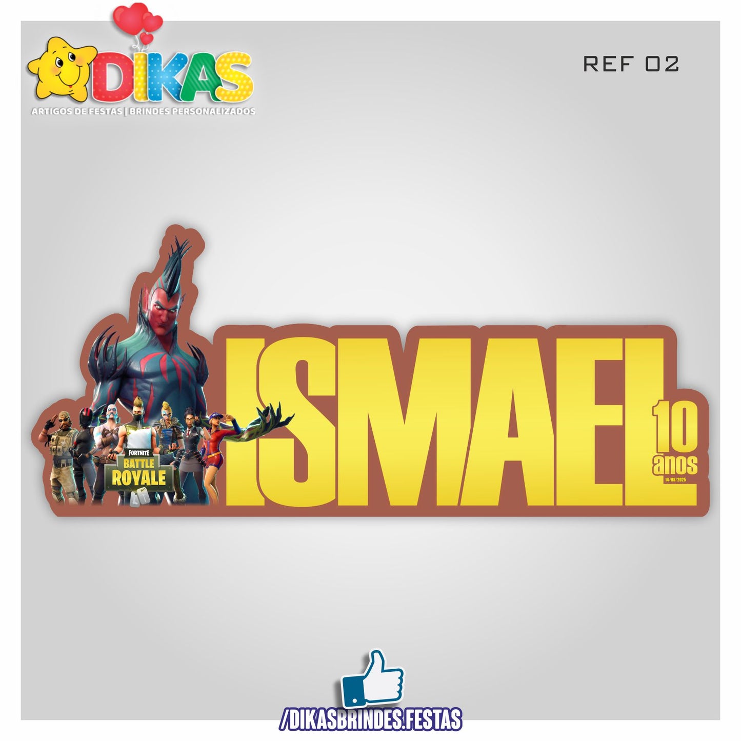 NOME DECORATIVO - FORTNITE