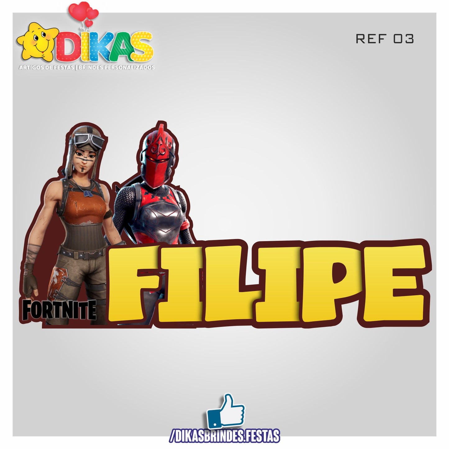 NOME DECORATIVO - FORTNITE