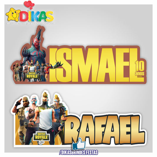 NOME DECORATIVO - FORTNITE