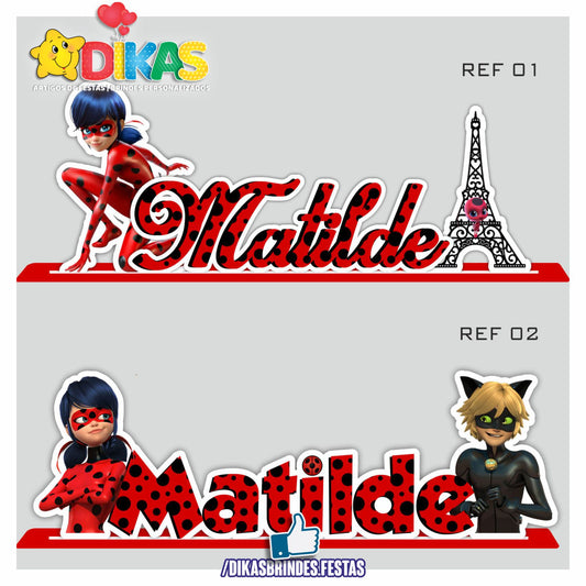 NOME DECORATIVO - LADYBUG