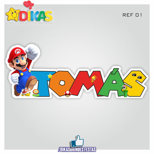 NOME DECORATIVO - MARIO BROS